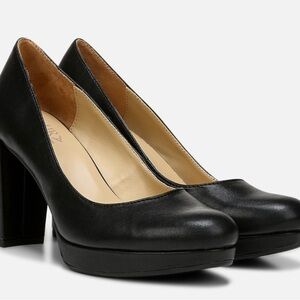 Naturalizer Berlin Black Platform Heels 10 wide